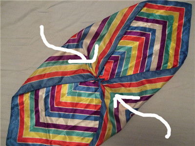 方巾和丝巾的系法图解 优雅空姐亲身示范