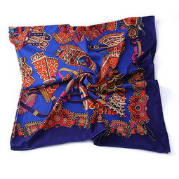 skt世凯达疯狂原始人140斜纹绸大方巾 围巾 fkysr 1 蓝色 140 140cm