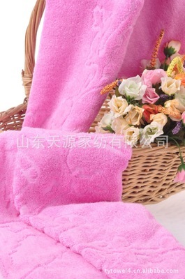 【天源家纺贴牌生产 竹纤维素色提花浴巾 毛巾 方巾 厂家批发供应】价格,厂家,图片,浴巾、沙滩巾,山东天源家纺-