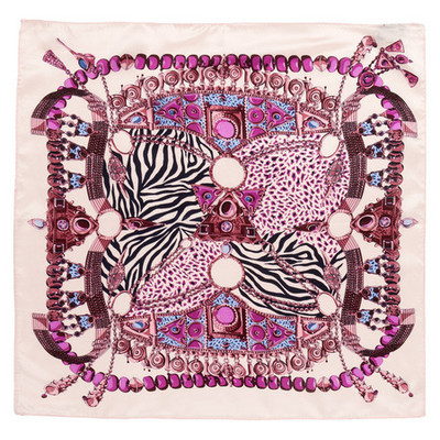 钱塘荷韵 幸运串斜纹缎小方巾 1106-邮乐