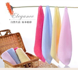 洁玉方巾6条装 竹之雅竹浆纤维小方巾情侣洗脸巾洁面美容巾柔软