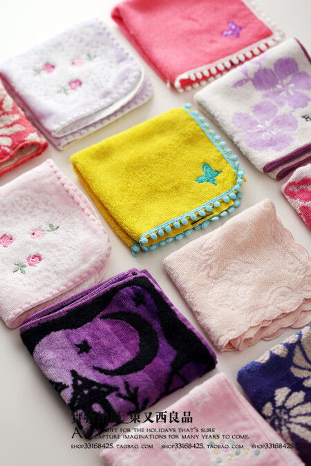 可爱小方巾手帕手巾洗脸吸水美容洁面随身多 堆糖,美好生活研究所