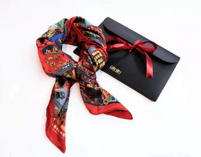 长春手绘旅游地图丝巾