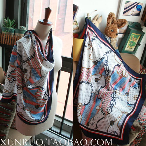 熏若原创设计大气雪纺缎方巾特惠价两色入现 堆糖,美图壁纸兴趣社区