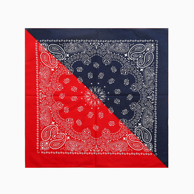 复古拼色大方巾 ins潮街舞嘻哈面巾推荐