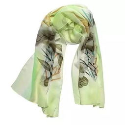 草木染手绘丝巾 不忍触碰的大自然之美